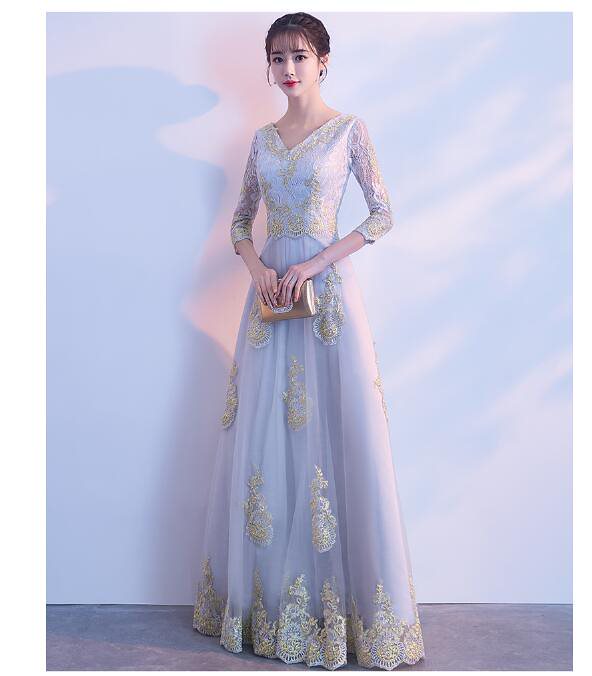 スタイリッシュ ロングドレス マキシ丈ワンピース フォーマルドレス Longdress 女子会 謝恩