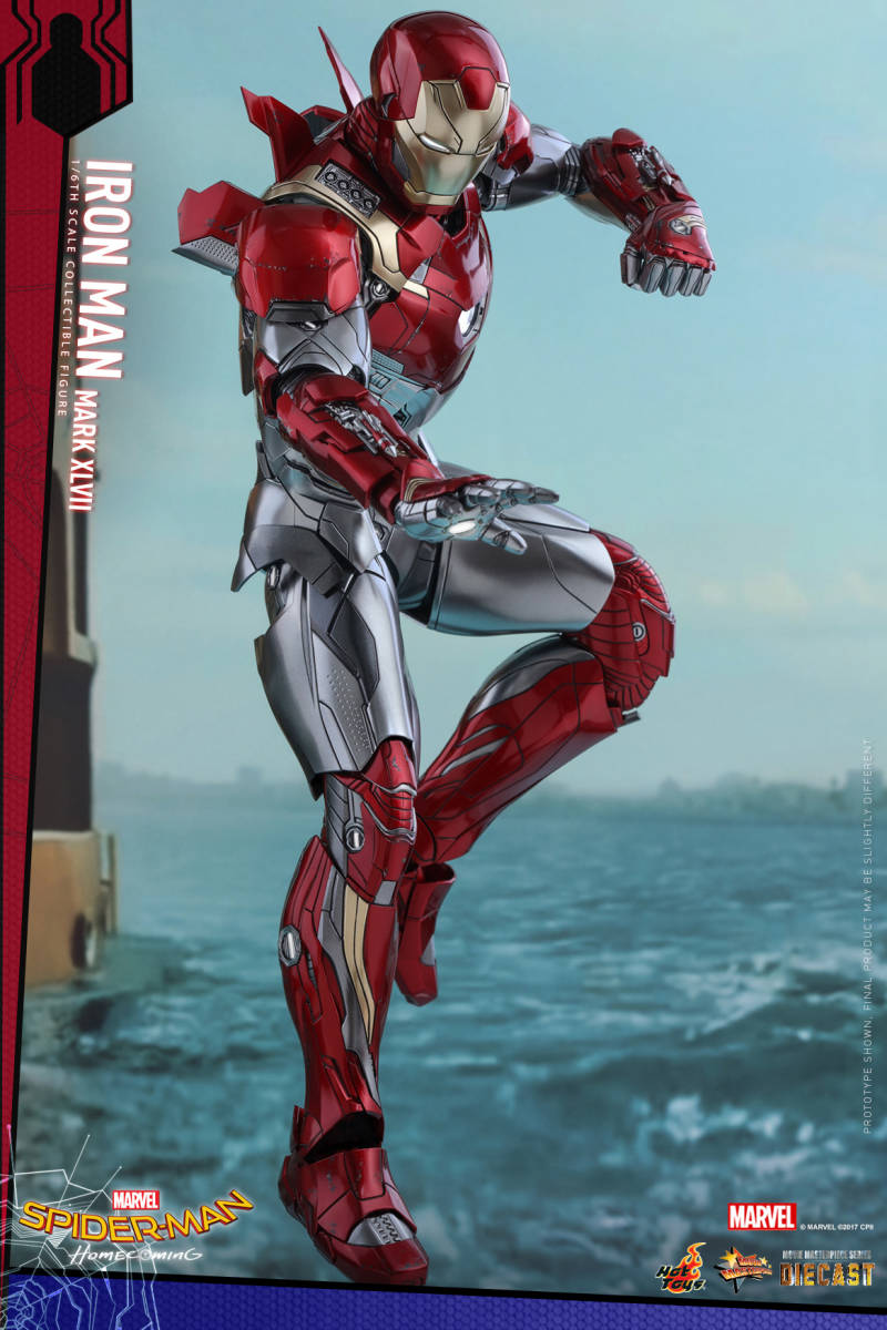 新品未開封HOTTOYS ホットトイズ1/6 MMS427D19 フィギュア スパイダーマン ホームカミング MK 47 アイアンマンマーク47 DIECAST ironman