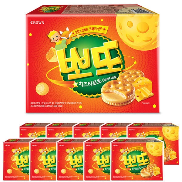 クラウン ポット チーズタルト 322g x 10個入り (1ボックス)/