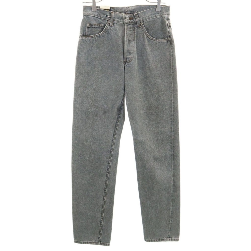 90s USA製 オールド デニムパンツ W29 グレー ジーンズ ボタンフライ メンズ