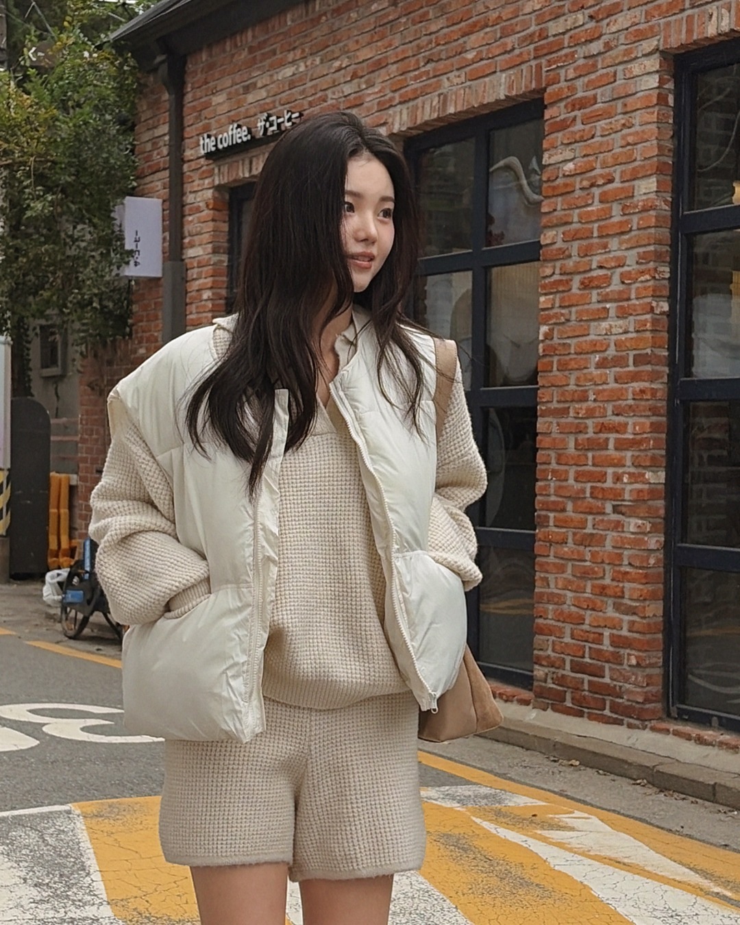 リセパディングベスト韓国ファッション レディース