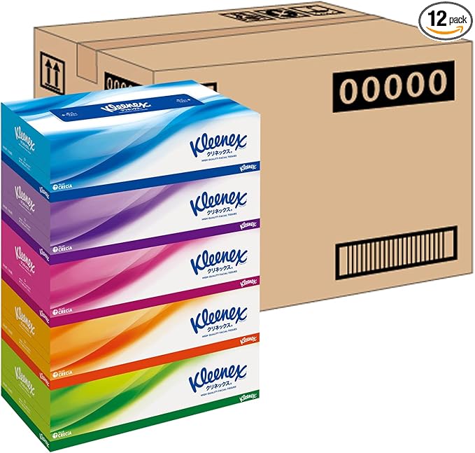 クリネックス 【ケース販売】 ティシュー 360枚(180組) 5箱 ×12パック入り 6,047円