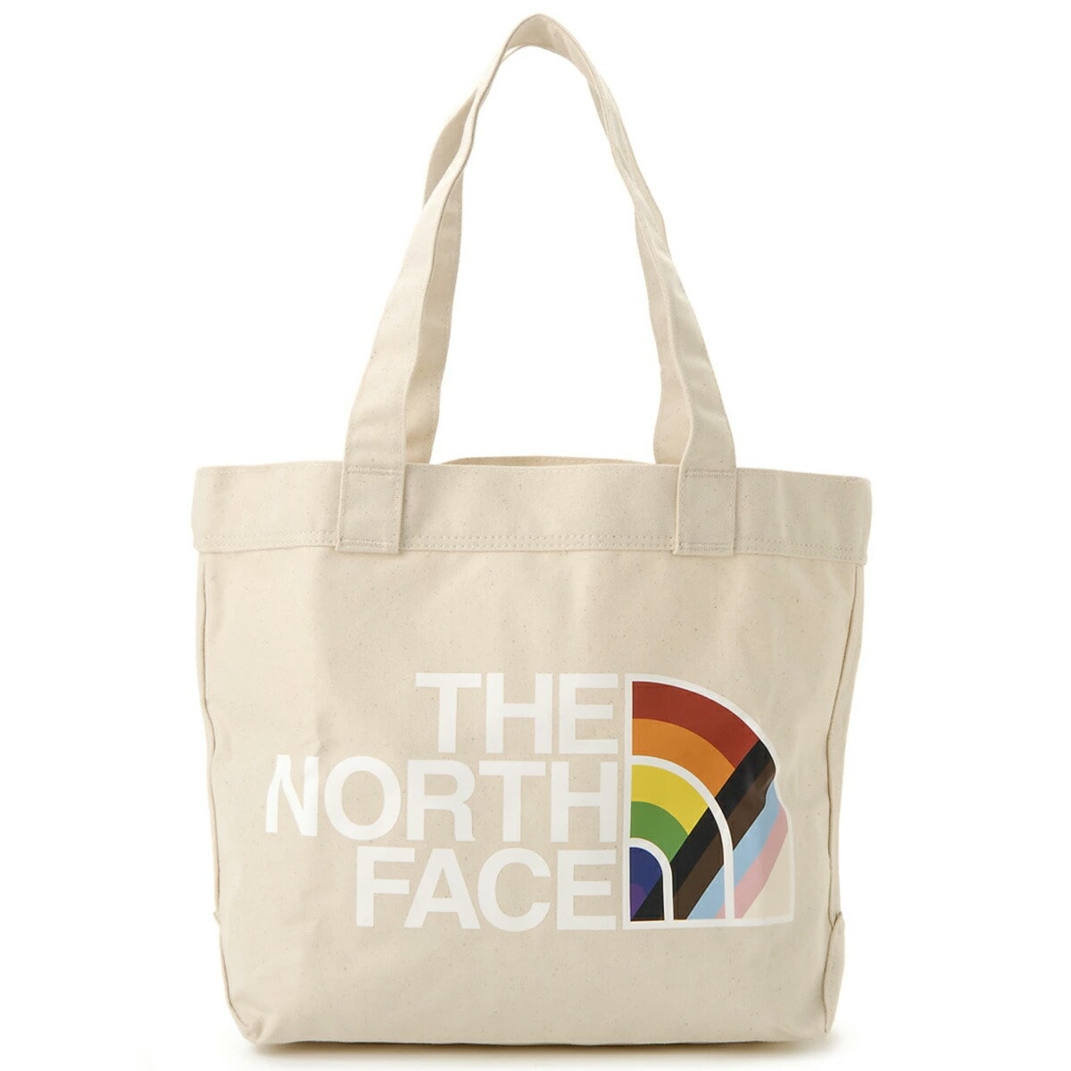 ロゴプリント コットン トートバッグ エコバッグ Tnf White Half Dome Pride NF0A52UF 58R