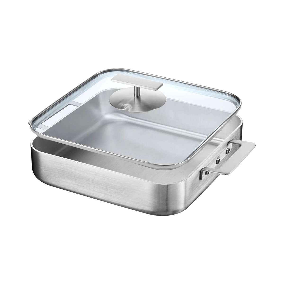 COOKEVER ニューピュア 5PLY STS304 IH INDUCTION 角鍋蓋