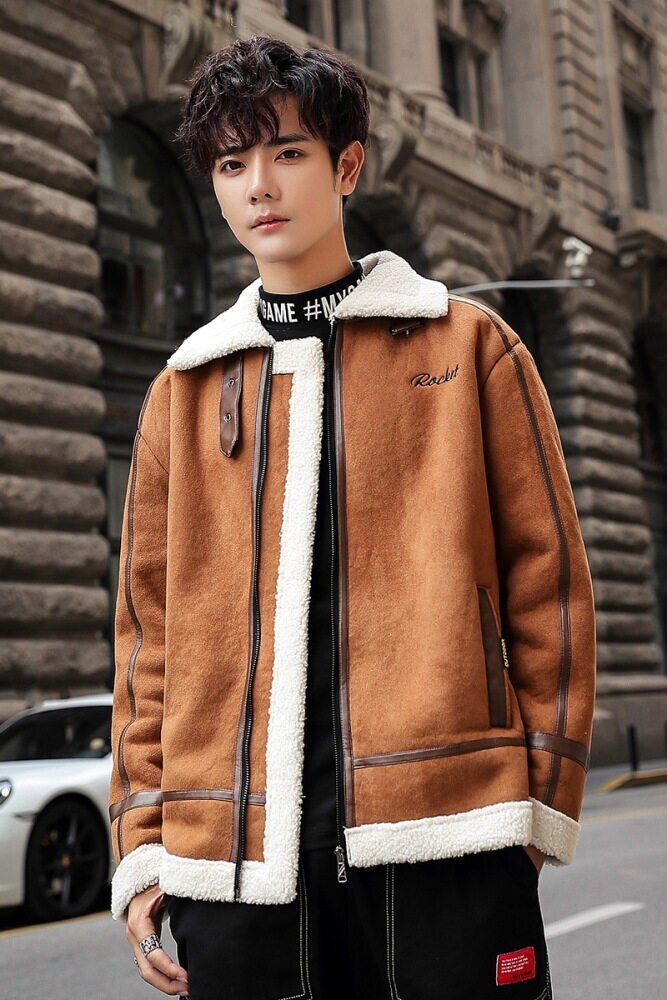 ジャケット メンズ 厚手 切り替え 裏ボアジャケット 裏起毛 防寒コート ミディ丈 アウター ジャン