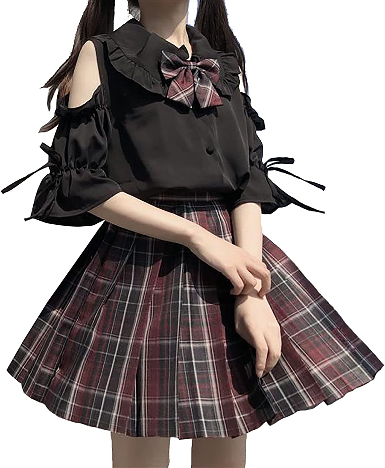 新作入荷JK 制服 コスプレ 肩出し セクシー スクール制服 上下セット セーラー服 正統派 制服 学生服 フル セットアップ スカート 可愛い コスチューム