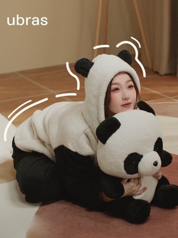 【于淑鑫同風】ubrasスティックシリーズクマのぬいぐるみのホーム服の珊瑚フリースのカップルの秋と冬のパジャマの厚手 7,029円