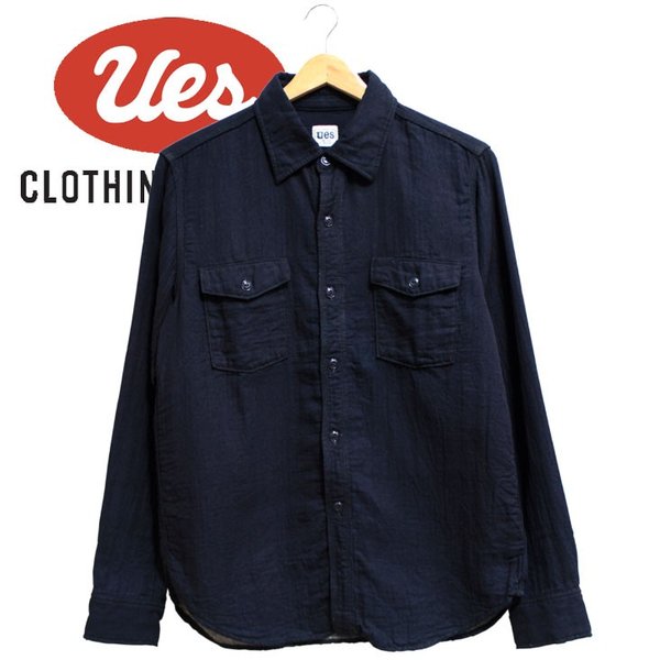 UES ウエス シャツ メンズ 長袖 ワークシャツ