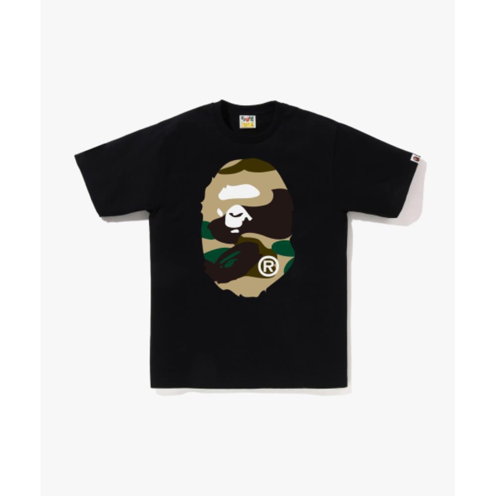 BAPE Giant First Camo Big Ape Head T-Shirt M BLACKYELLOW
