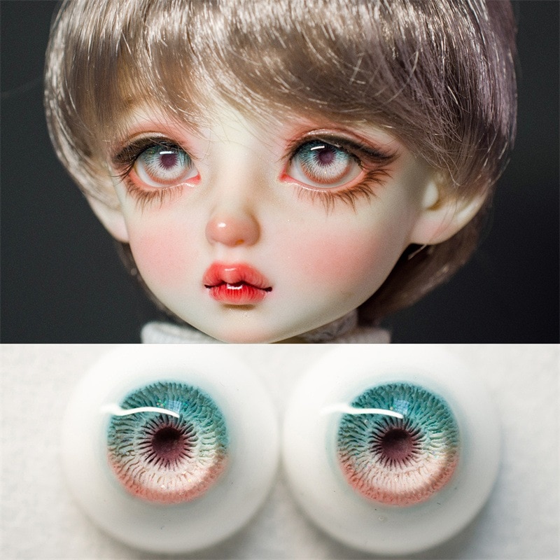 BJD ドール用レジンアイ 『ブルー幻想』 石膏アイ 10/12/14/16/18/20mm SD/MSD/幼SD球体関節人形用アイ