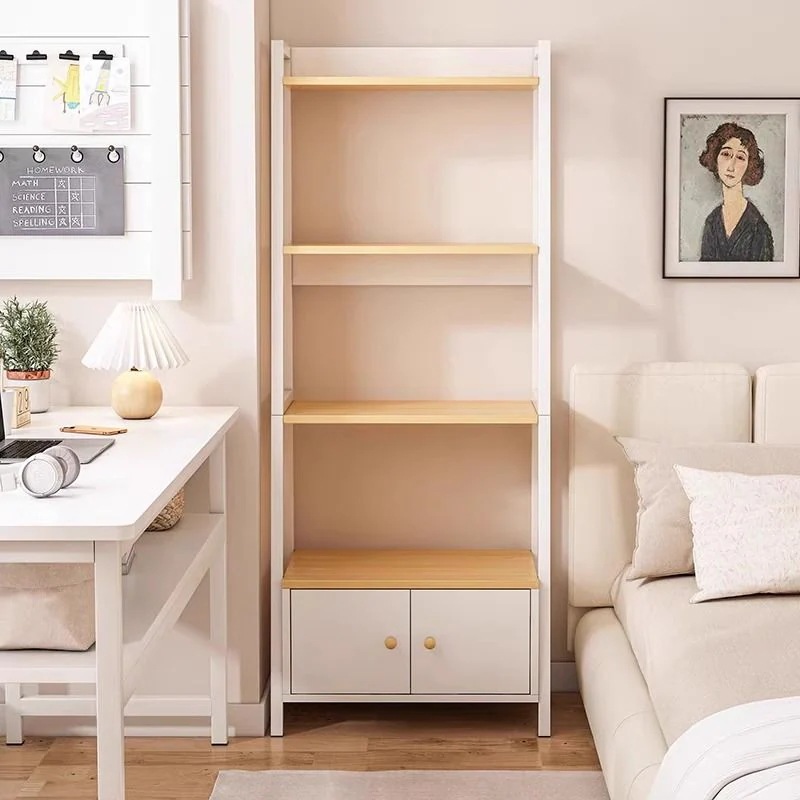 棚床多層収納棚壁に沿って家の寝室壁に沿って傾斜台形リビングルームルームキャビネット本棚