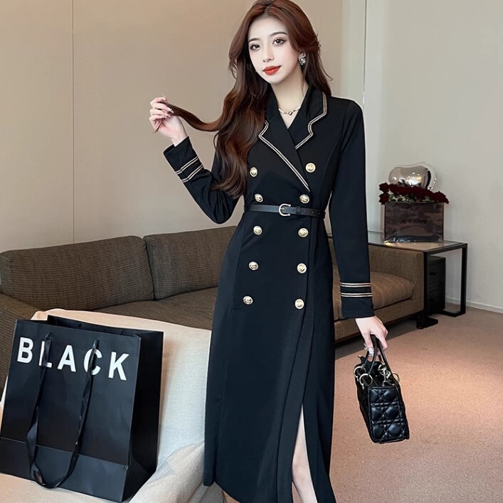 ワンピース ワンピドレス ひざ丈 長袖 サイドスリット かわいい 大人可愛い きれいめ カジュアル 大人 上品 おしゃれ お洒落 かっこいい 大人女子 ラブリー キュート ガーリー 個性的 クール 6,099円