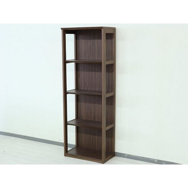 シェルフ（ウォルナット） 幅約50cm [完成品］