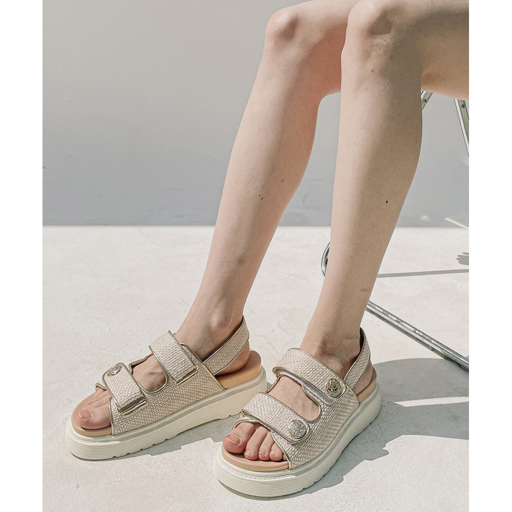 MAC MOC Celeb 6Color 高級ツイードサンダル 5cm