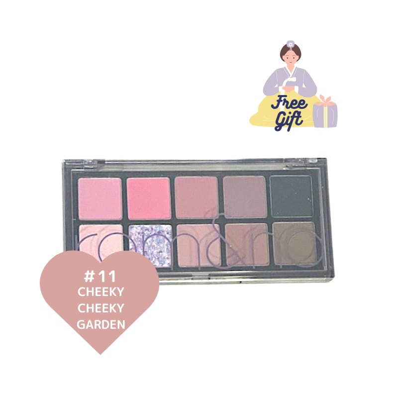 ro m&nd ベターザンパレット 8.5g #11 CHEEKY CHEEKY GARDEN　シャドウパレット/涙袋/ラメ/ハイライト/アイライン/眉毛/粘膜カラー/ベースカラー/陰影/韓国人気