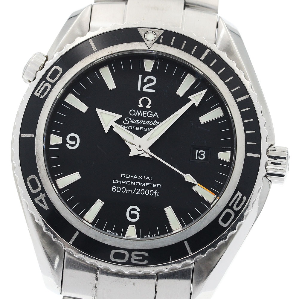 オメガ OMEGA 2200.50 シーマスター600 プラネットオーシャン デイト 自動巻き メンズ 保証書付き_899116【中古】