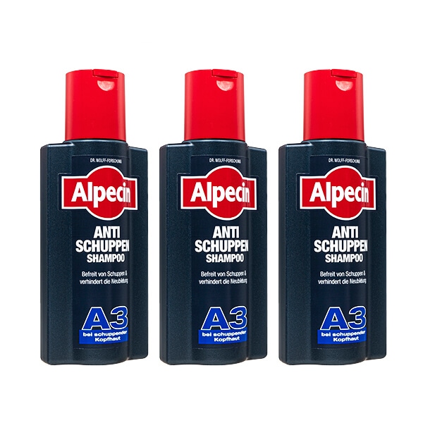 アルペシン アンチダンドルフシャンプー A3 250ml 3本 海外発送 ヤマト国際便発送