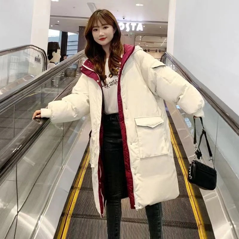 品質いいな新品 ダウンコート レディース 秋冬アウター フード付き ダウン コート ダウンジャケット 中綿 ロングコート 防寒 あったか おしゃれ 可愛い