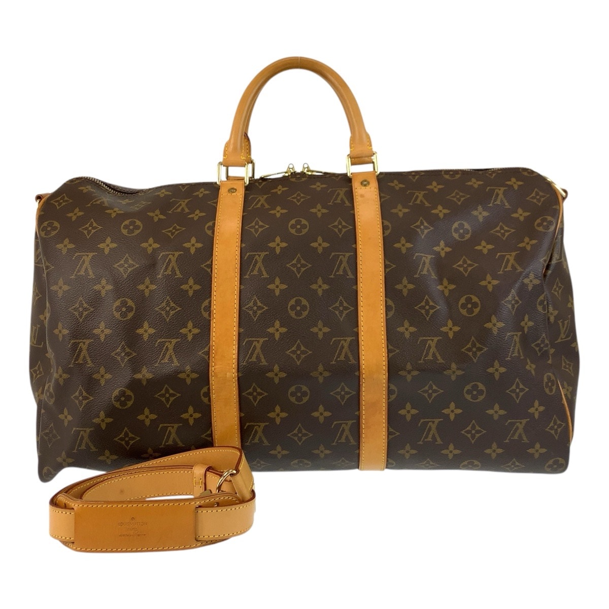 美品 モノグラム キーポル50 バンドリエール ブラウン ゴールド金具 PVC/レザー M41426 ボストンバッグ ショルダーバッグ 2way メンズ 502487 54,600円