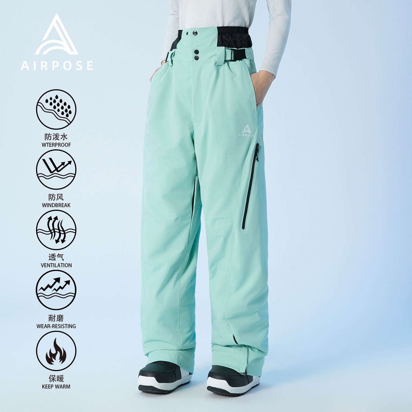 2025 スキーパンツ レディース 2025 3l コットンルーズプロフェッショナル防風防水耐摩耗性メンズスキーパンツ