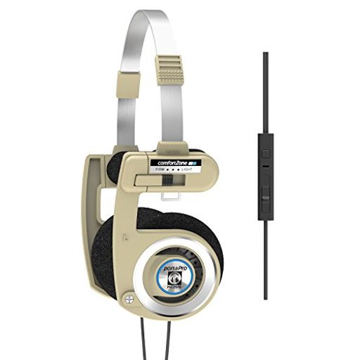 KOSS PORTA PRO 有線 限定版 リズム ベージュ オンイヤーヘッドホン インラインマイク 音量調節 タッチリモコン ハードキャリーケース付き 3.5MMプラグ付き リズムベージュヘッドホン