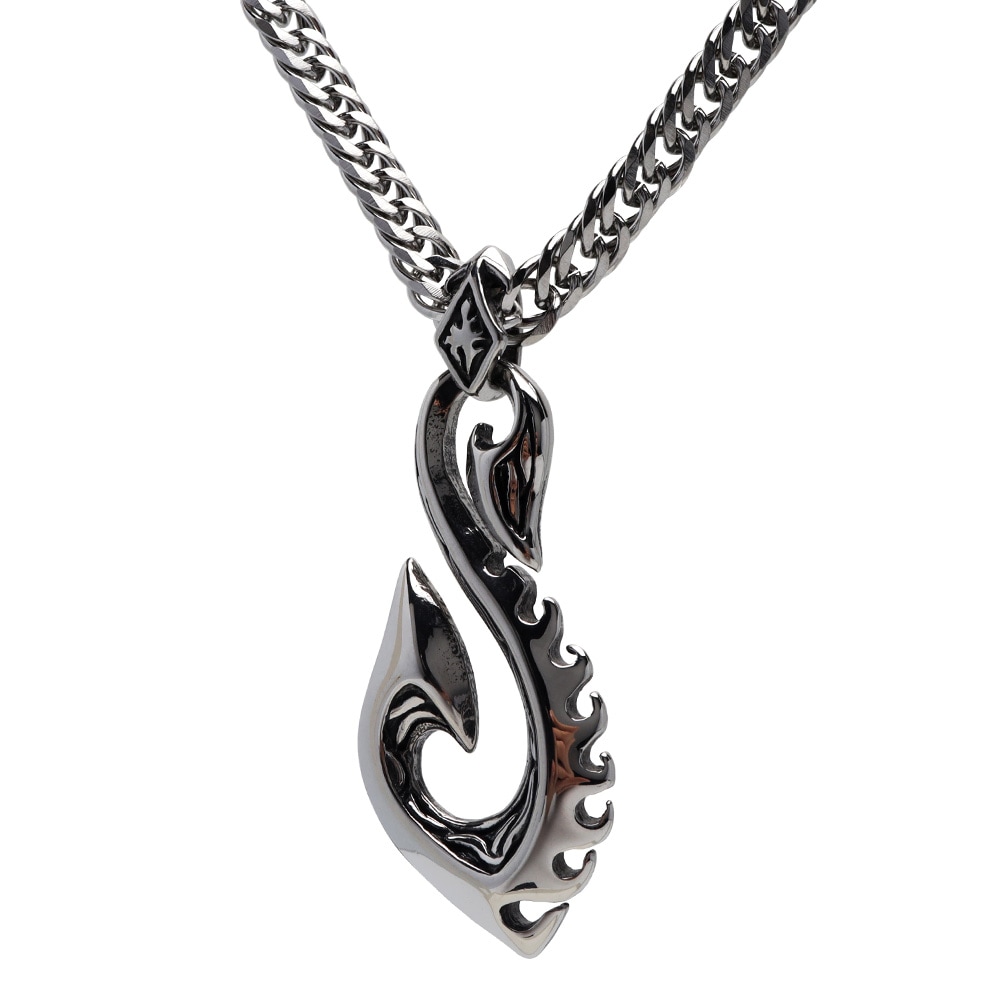 ステンレス フィッシュフックネックレス [nc007-n659-n348-s-5mm]