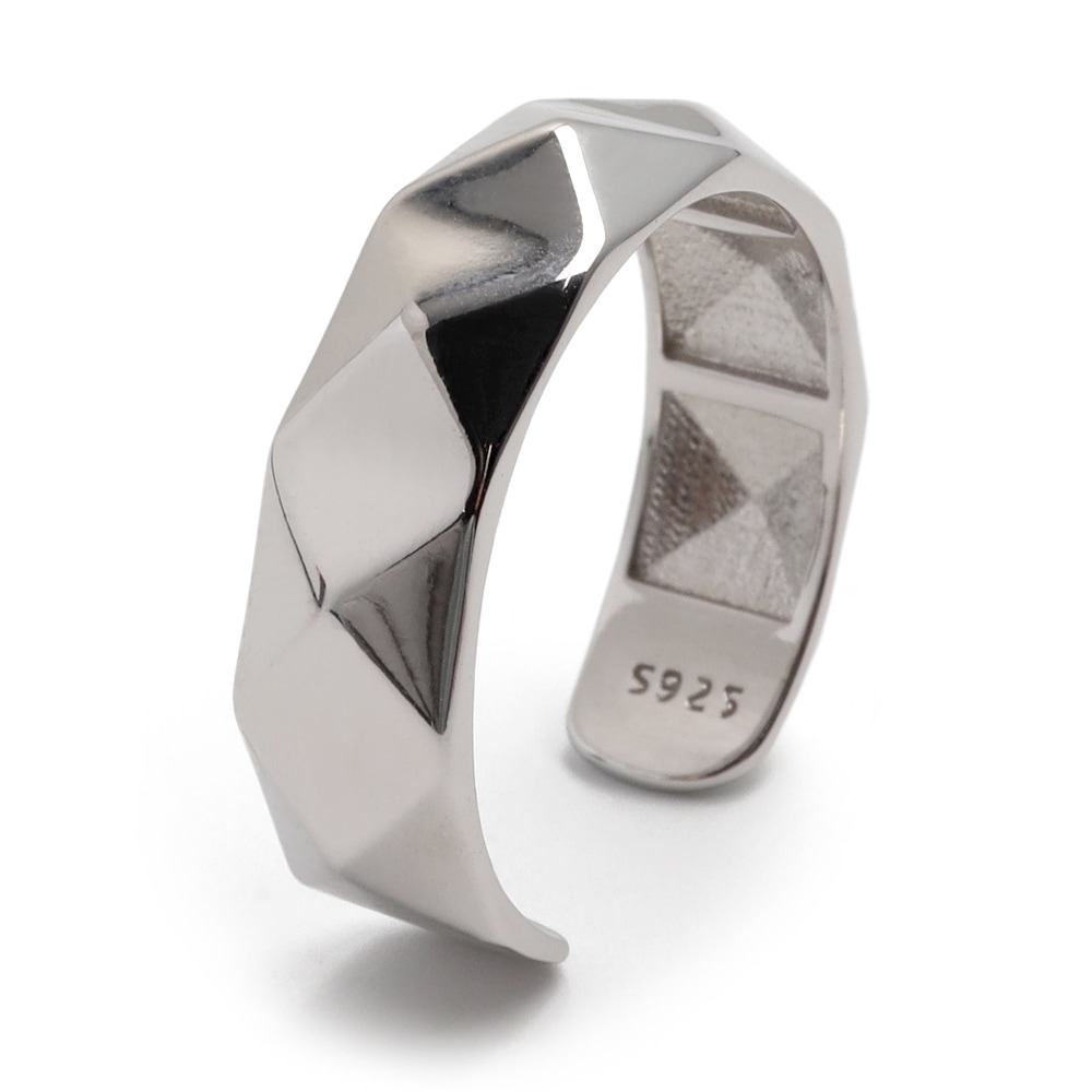 925 リング ひし形カット シンプル [cr179] 6,864円