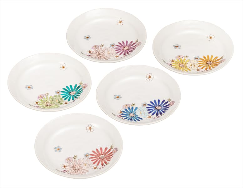 九谷焼いわたや 5.5号皿揃華 K9-124