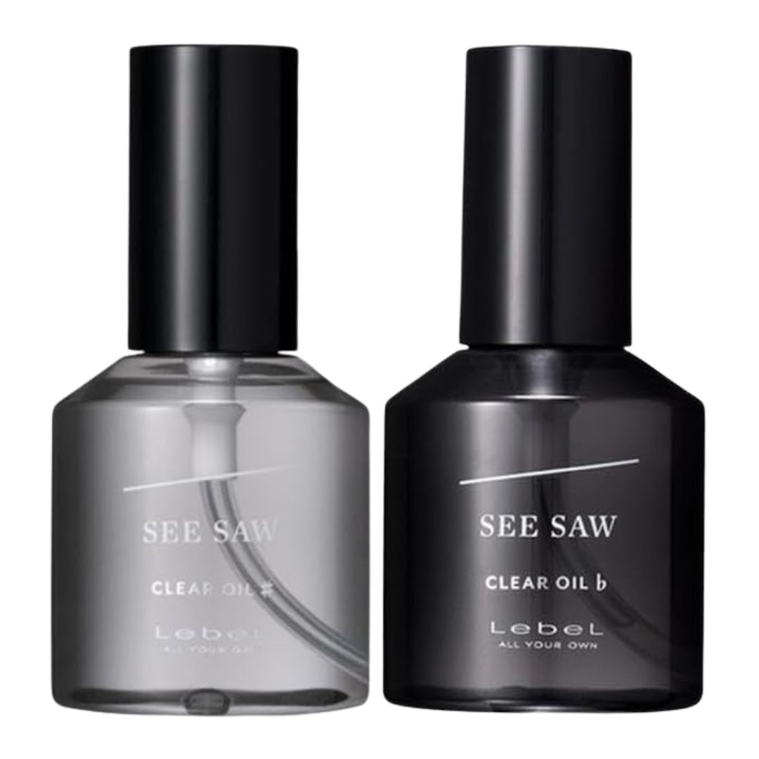 ルベル シーソー クリアオイル シャープ / フラット 80ml アソート LebeL SEE SAW 洗い流さない アウトバス ヘアオイル トリートメント ヘアケア つや ダメージ補修 サロン専売