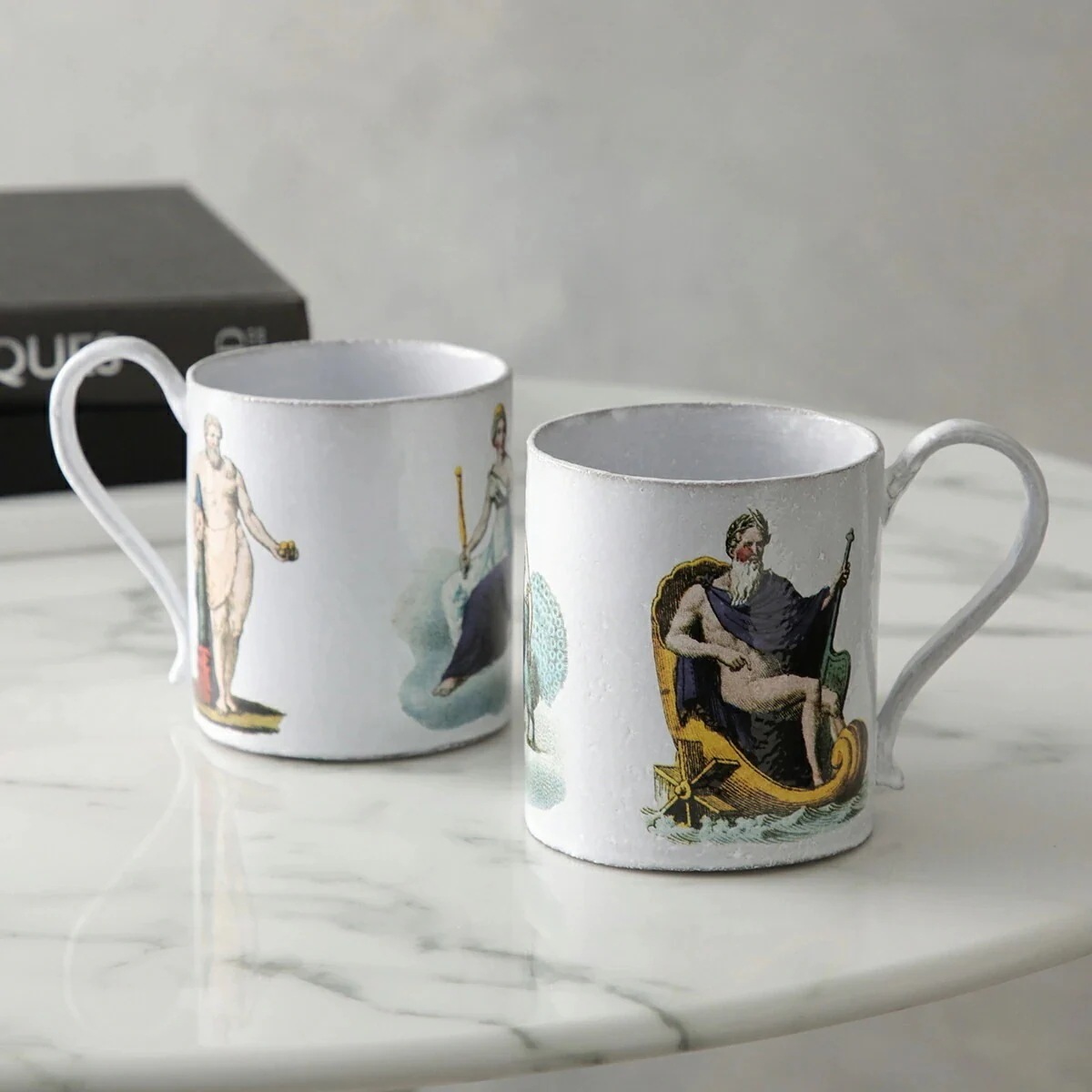 Astier de Villatte アスティエ・ド・ヴィラット マグカップ John Derian Hercules Juno and Neptune TSSJHN45 陶器 食器 コップ【返品交換