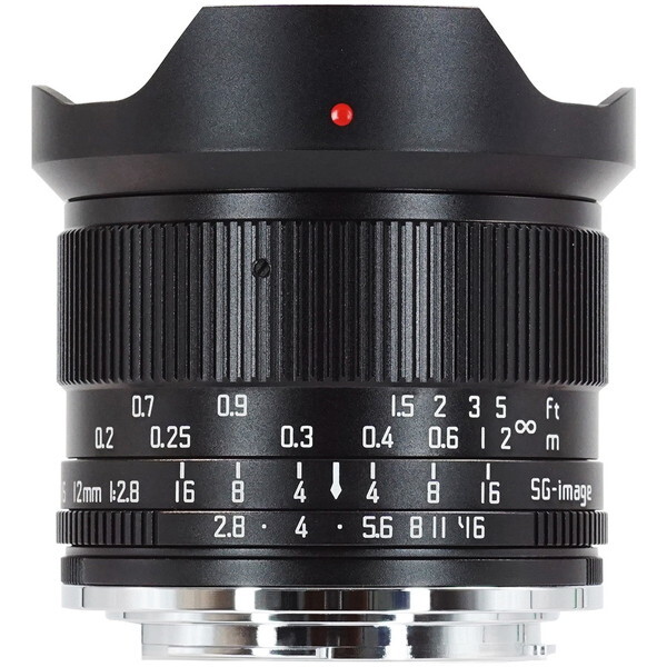 SG-image SG 12mm F2.8 X C ブラック 単焦点レンズ (富士フイルムXマウント)