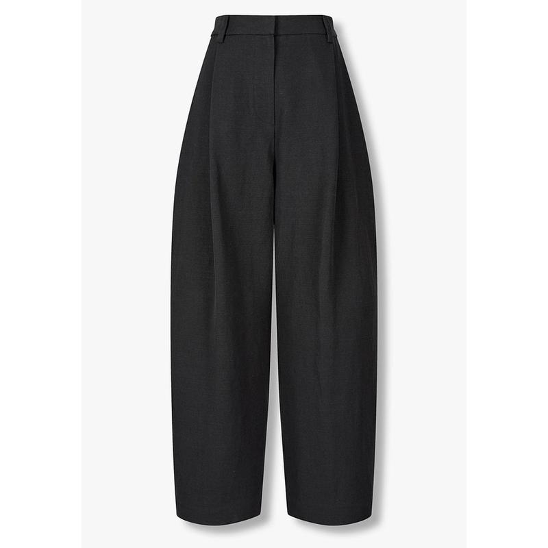 リネンブレンドワンタックパンツ9106131101
