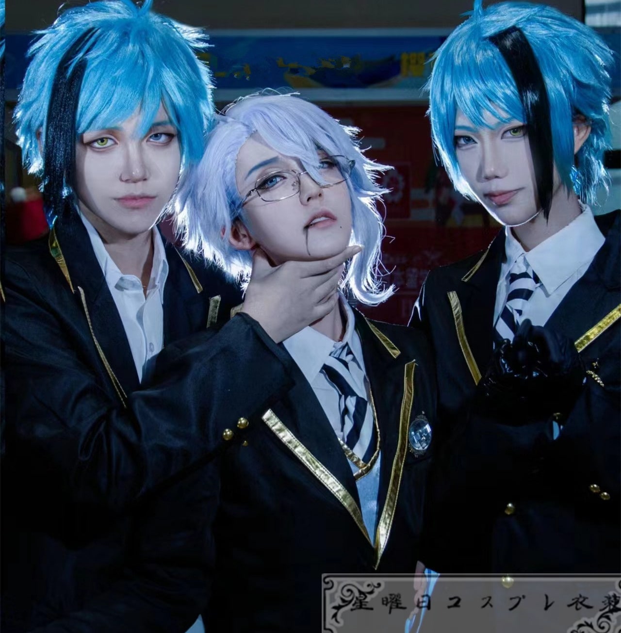 ツイステ オクタヴィネル寮 アズールアーシェングロット フロイドリーチ ジェイドリーチ コスプレ衣装 コスチューム