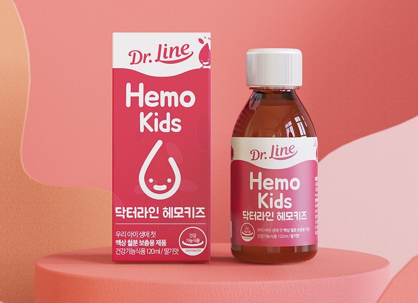 ドクターライン ヘモキッズ イチゴ味 幼児用 鉄粉剤120ml