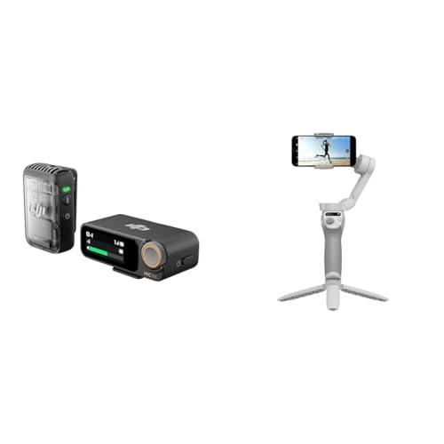 DJI Osmo Mobile 6 プラチナグレー+ DJI Mic 2（トランスミッター×1 + レシーバー×1）3軸スマホジンバル トラッキング機能 内蔵延長ロッド Android＆iPhone用