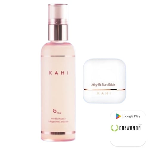 ガヒ エアリフィット サンスティック 14g SPF50 + PA+++ 1個 + ミストコラーゲンアンプル 120ml 1個