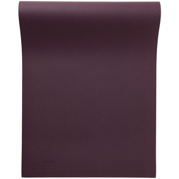 リアルストーン 5mmPVCヨガマット RA-G002-BUR バーガンディ(赤色) 厚め IFMC加工 66×180×0.5cm 2.6kg メンズ レディース ヨガ ピラティス 筋トレ