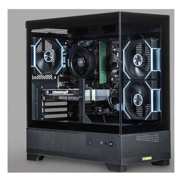 デスクトップゲーミングPC Ryzen7-5700X3D/GeForce RTX 4060Ti/16GB SZR7A57X3DRTX4060Ti-16G-P