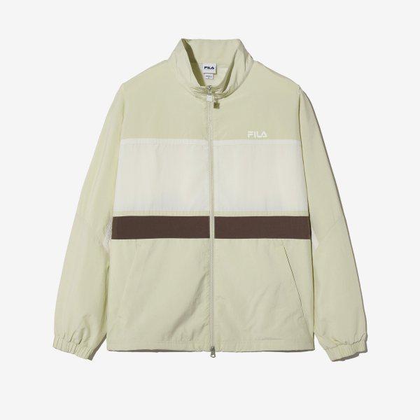 [FILA] ウーブンカラーブロックウィンドブレーカー(FS2JKH1102U_LBE)