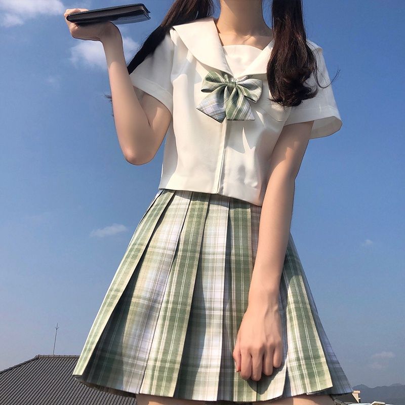 【1つ買うと10つ無料】夏の短袖のスーツjkユニフォームセットフルセット