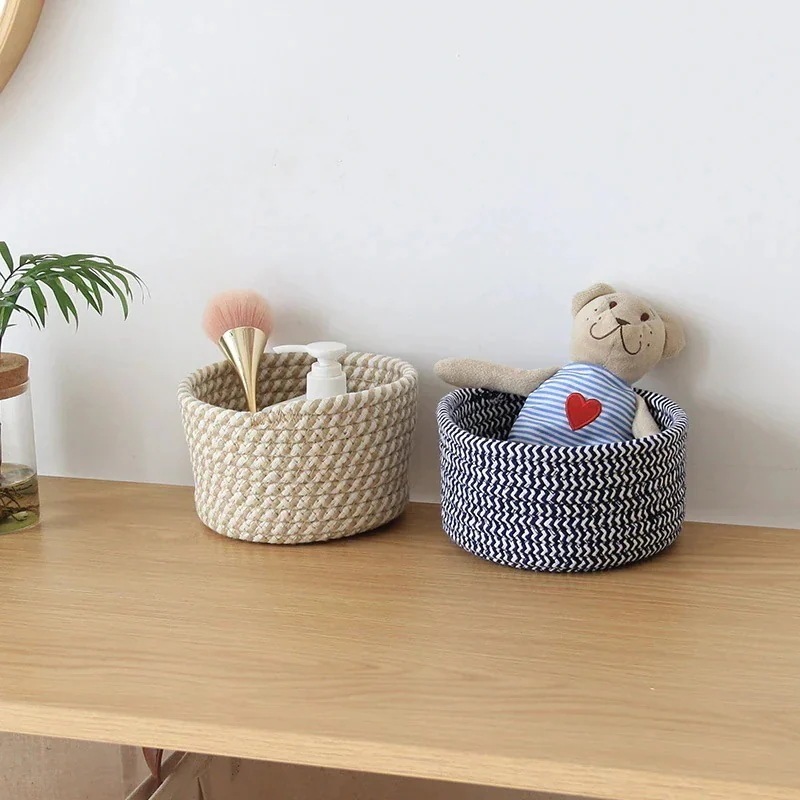 おしゃれ 布 小物入れ ロープストレージ 収納かご やわらかバスケット 収納ボックス