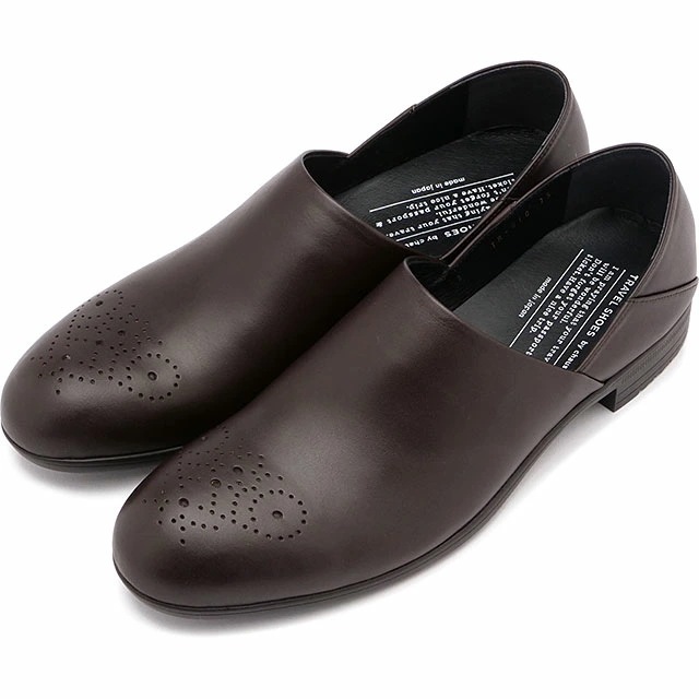 トラベルシューズ バイ ショセ ドクターシューズ [TR-010] Doctor’s shoes レディース 靴 日本製 生活防水 ビブラムソール ダークブラウン DBR 正規取扱店