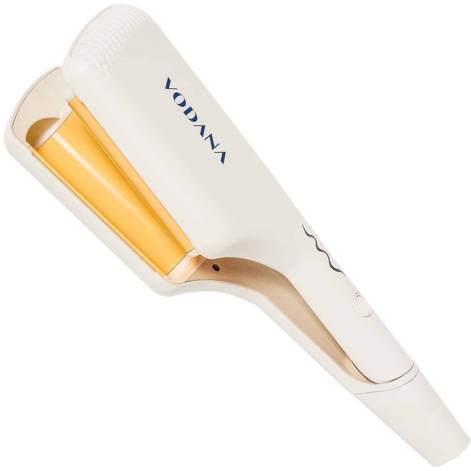 VODANA トリプルフローウェーブアイロン【日本正規品】【日本仕様プラグ】挟むだけ ウェーブアイロン ヨシンモリ くびれ巻き 韓国風ヘア ダメージ最小化 (40mm， ラスティレモン)