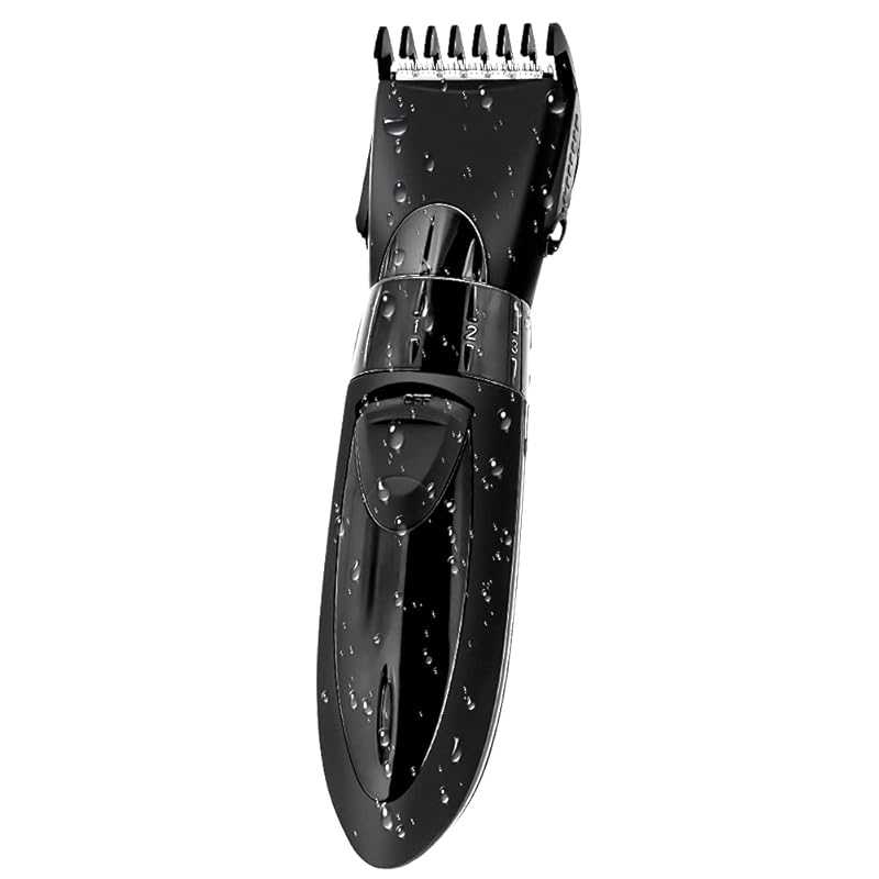 電動バリカン ヘアーカッター IPX7防水 ヘアクリッパー 充電式 5段階調節可能 アタッチメント付きで 散髪用 ショートヘア用 子供用 家庭用 水洗い可 取り外し可 プロ仕様 日本語説明書付き