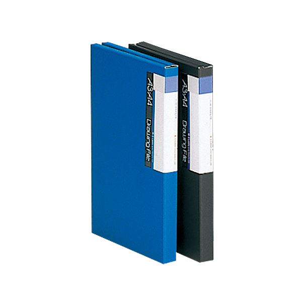 (まとめ) ライオン事務器 図面ファイル A2・A3背幅26mm 青 M-3 1冊 (×10セット)
