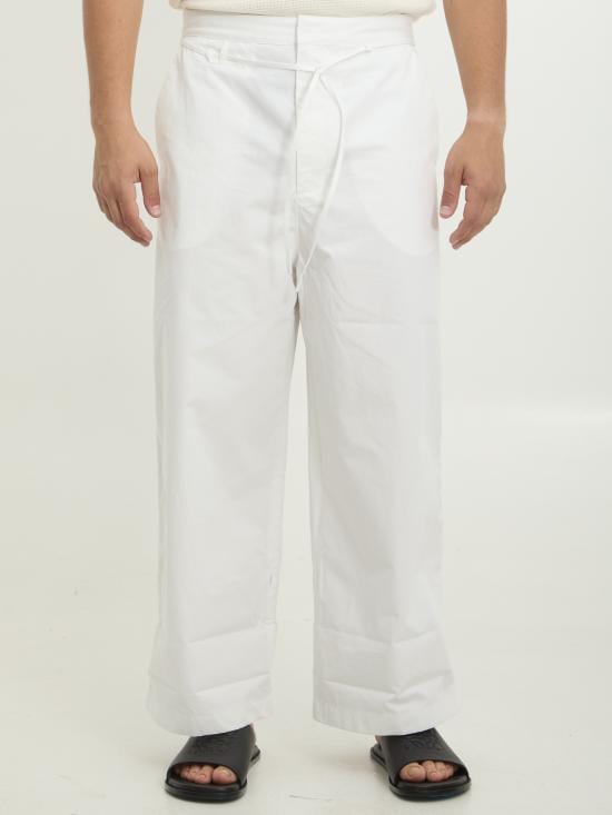 JACQUEMUS Men Straight Pants PAM00574 WHITE