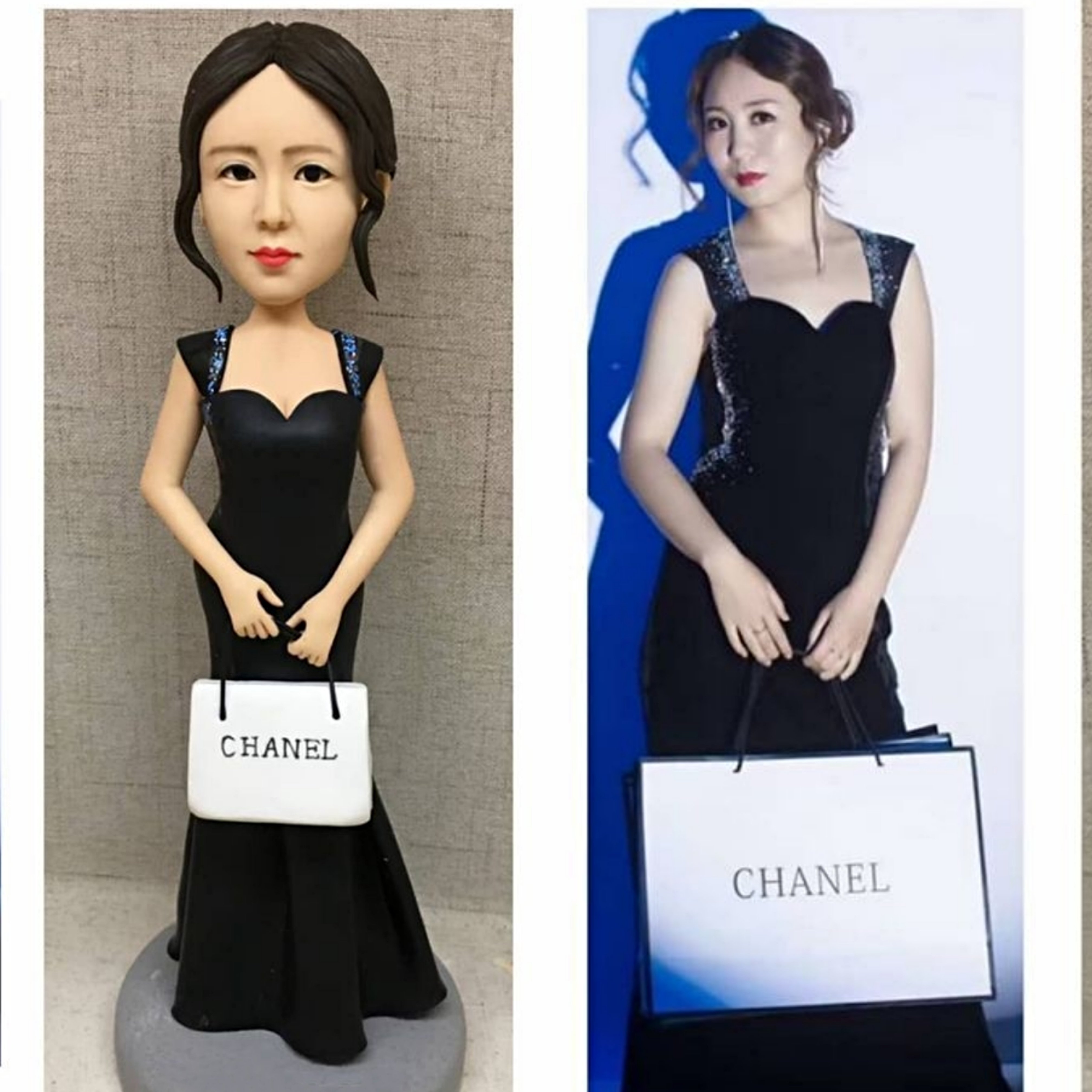 【オーダーメイド】3D肖像画 似顔絵 人形 フィギュア 彼氏 彼女 誕生日 ケーキトッパー 記念日 カップル 友達 プレゼント