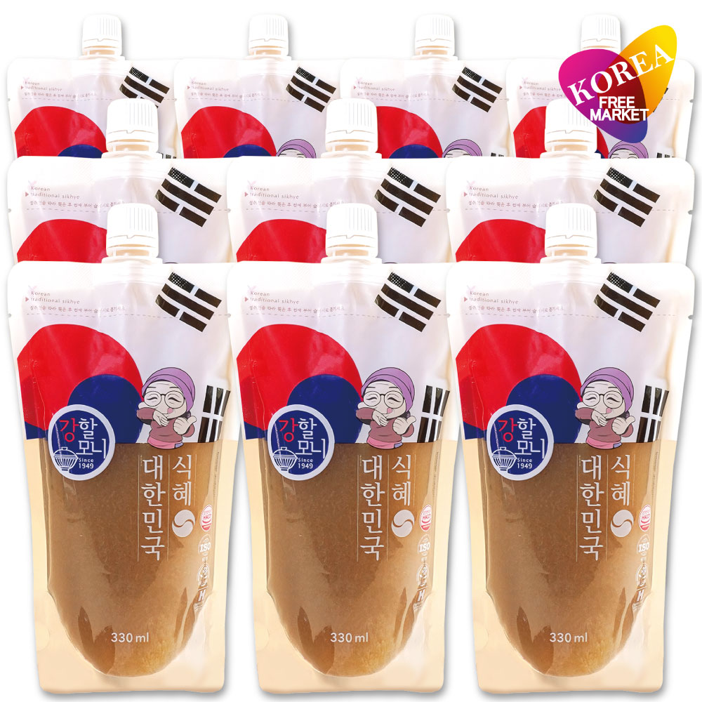 【冷凍】 カンハルモニ 大韓民国 シッケ 10袋セット 330ml / 韓国伝統飲料