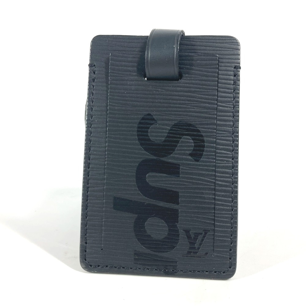 ネームタグ M67726 シュプリーム supreme コラボ エピ バッグチャーム キーホルダー エピレザー ノワール ブラック