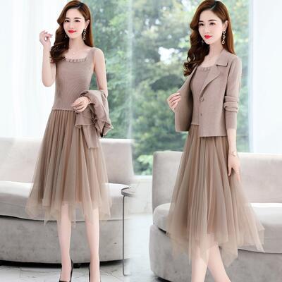 【送料無料】カジュアルスーツ 上下セット ワンピスーツ オフィス フォーマル OL 通勤 仕事着 リクルート ビジネス レディース ツイード ジャケット 大きいサイズ おしゃれ ワンピース セット 黒